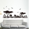  Safari Wall Sticker - Giraffe Elephant and Deers